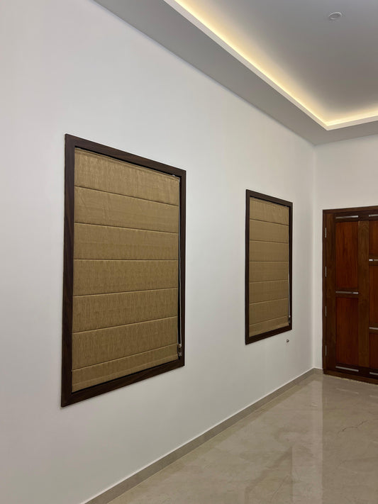 Roman Blinds 4 – Premium Dual Layer Fabric (Custom Size Available